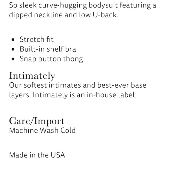 FREE PEOPLE CLEAN LINES WOMEN’S BODYSUIT INTIMATELY FOREST POOL PINE M-L M-G NWT - Picture 6 of 7